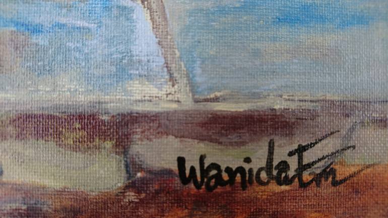 Original Impressionism Abstract Painting by Wanida Em