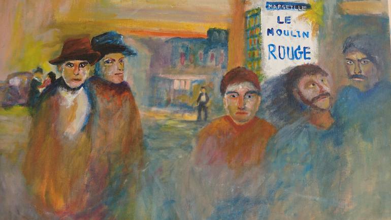 Original Impressionism Abstract Painting by Wanida Em