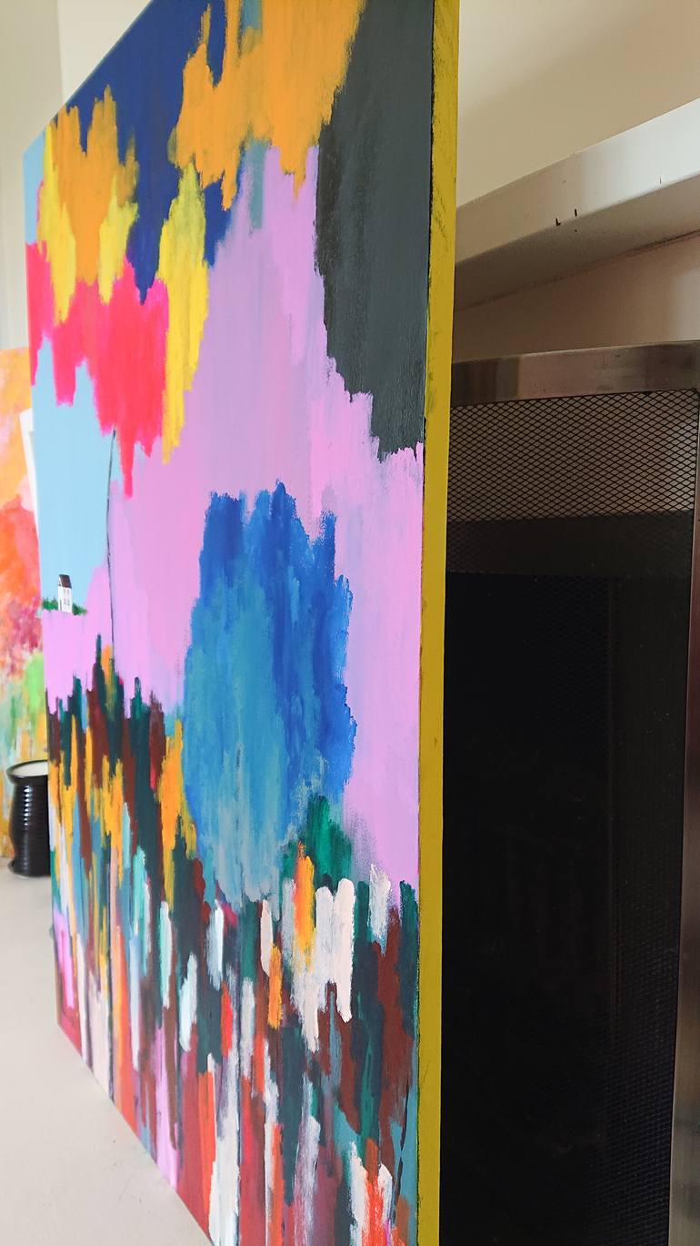 Original Impressionism Nature Painting by Wanida Em