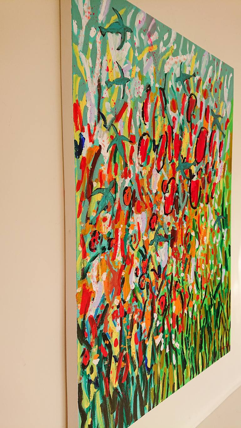 Original Abstract Painting by Wanida Em