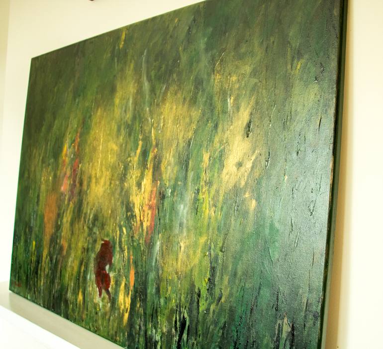 Original Art Deco Abstract Painting by Wanida Em