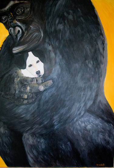 Original Abstract Animal Paintings by Wanida Em