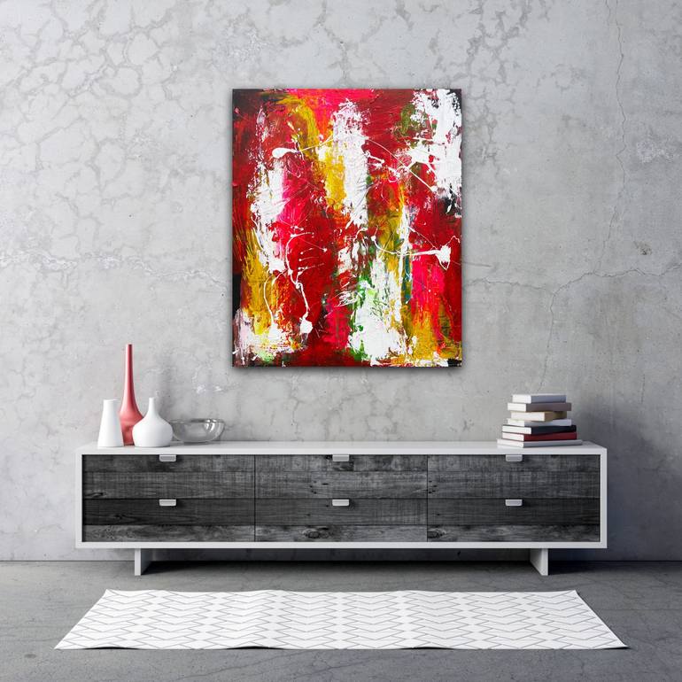 Original Abstract Expressionism Abstract Painting by Elena Christofides