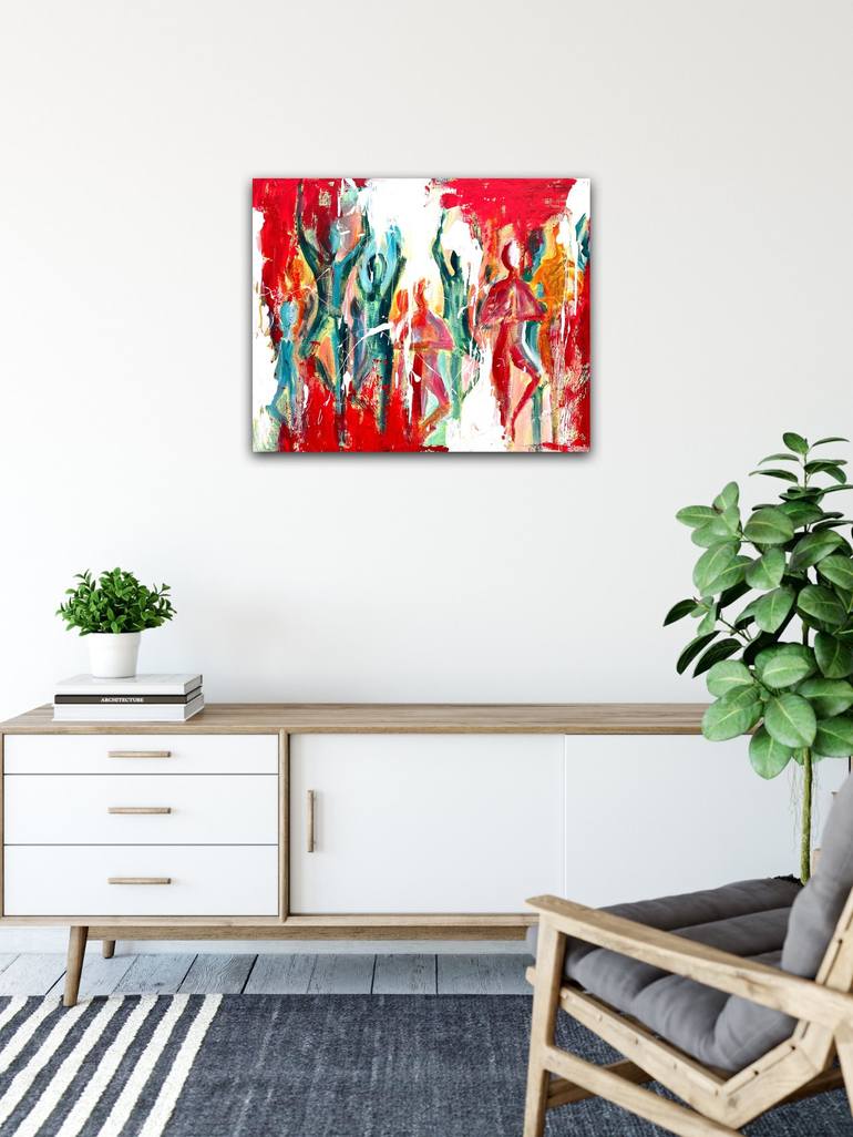 Original Abstract Expressionism Abstract Painting by Elena Christofides