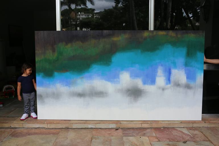 Original Abstract Painting by Flávia Pinheiro Costa