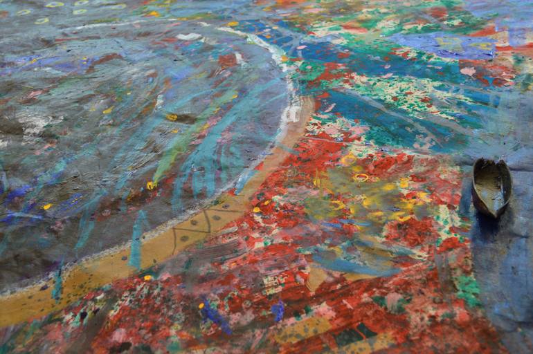 Original Abstract Expressionism Abstract Painting by Flávia Pinheiro Costa