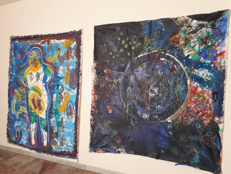 Original Abstract Expressionism Abstract Painting by Flávia Pinheiro Costa