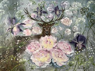 Print of Expressionism Floral Paintings by Lola Kozakova