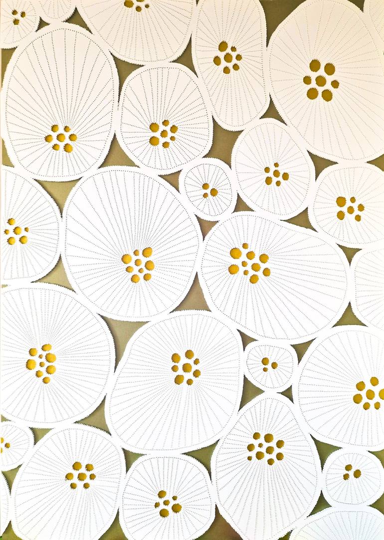 Original Contemporary Patterns Paintings by Petra Szekely