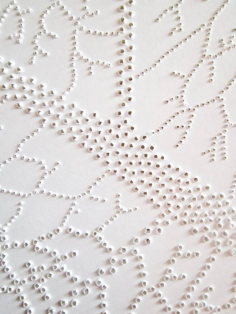 Original Black & White Nature Painting by Petra Szekely