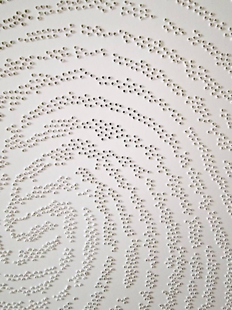 Original Minimalism People Painting by Petra Szekely