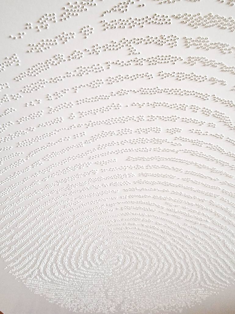 Original Minimalism People Painting by Petra Szekely