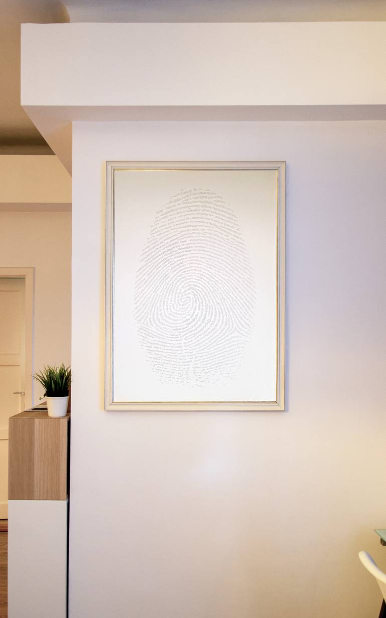 Original Minimalism People Painting by Petra Szekely