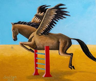 Original Conceptual Horse Paintings by Soltan Soltanli