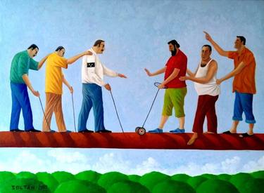 Original Conceptual Humor Paintings by Soltan Soltanli
