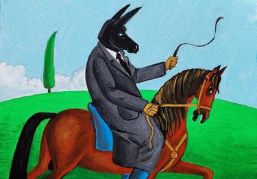 Original Contemporary Animal Painting by Soltan Soltanli