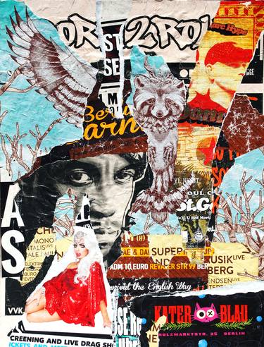 Original Pop Art Popular culture Collage by Tony Feyer