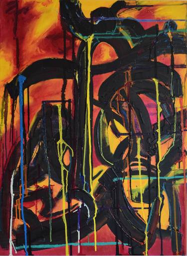 Original Abstract Expressionism Abstract Paintings by Rudeen Gibson