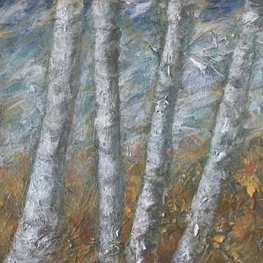 Print of Abstract Tree Paintings by Judith Cahill