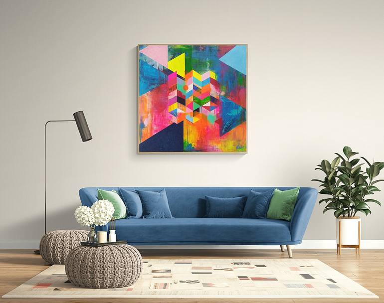 Original Abstract Painting by Liesbeth Willaert