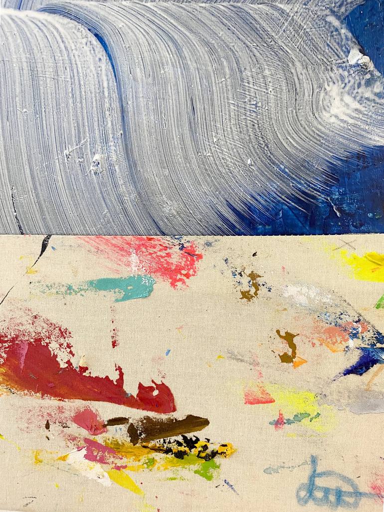 Original Abstract Expressionism Abstract Painting by Liesbeth Willaert