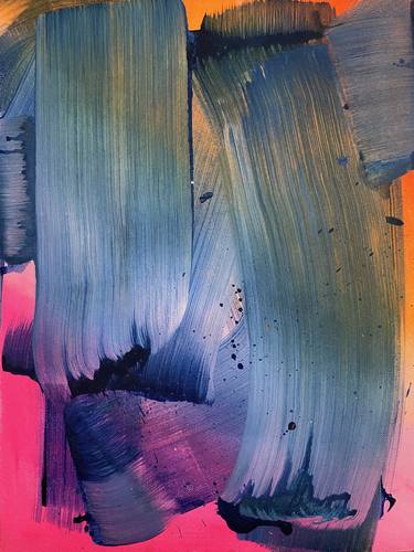 Original Abstract Expressionism Abstract Painting by Liesbeth Willaert