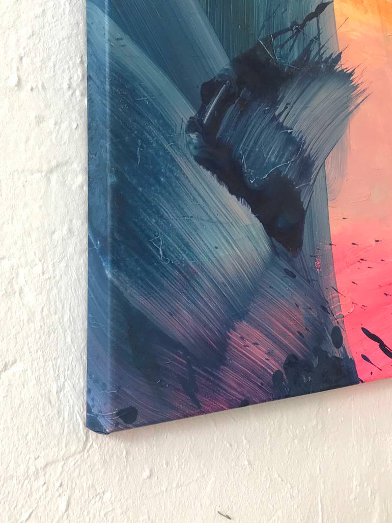 Original Abstract Seascape Painting by Liesbeth Willaert