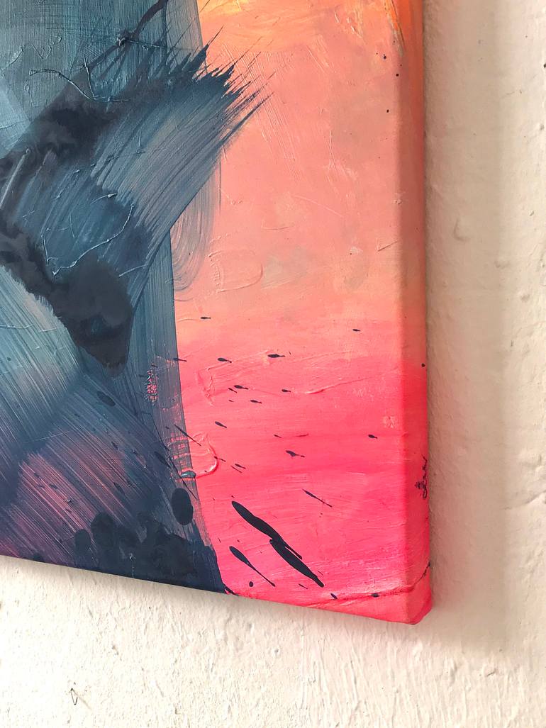 Original Abstract Seascape Painting by Liesbeth Willaert