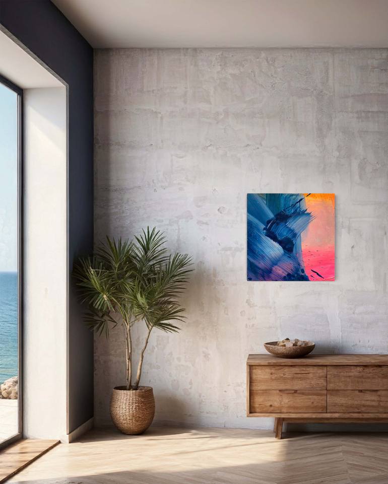 Original Abstract Seascape Painting by Liesbeth Willaert
