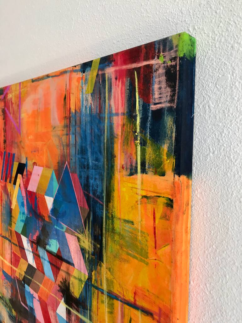 Original Abstract Expressionism Abstract Painting by Liesbeth Willaert