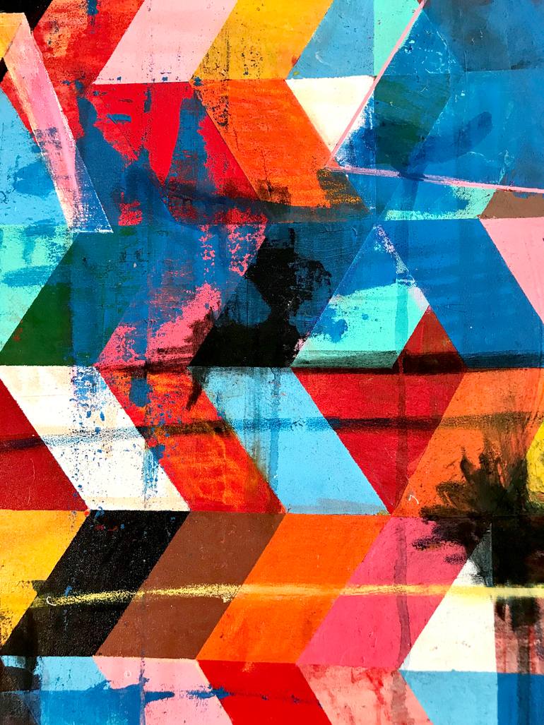 Original Abstract Expressionism Abstract Painting by Liesbeth Willaert