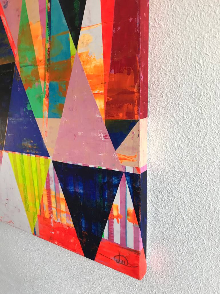 Original Abstract Expressionism Abstract Painting by Liesbeth Willaert