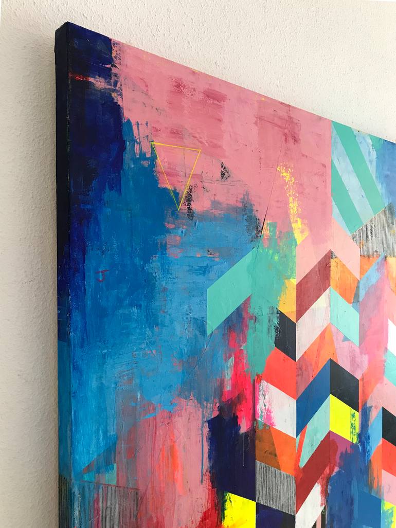 Original Abstract Expressionism Abstract Painting by Liesbeth Willaert