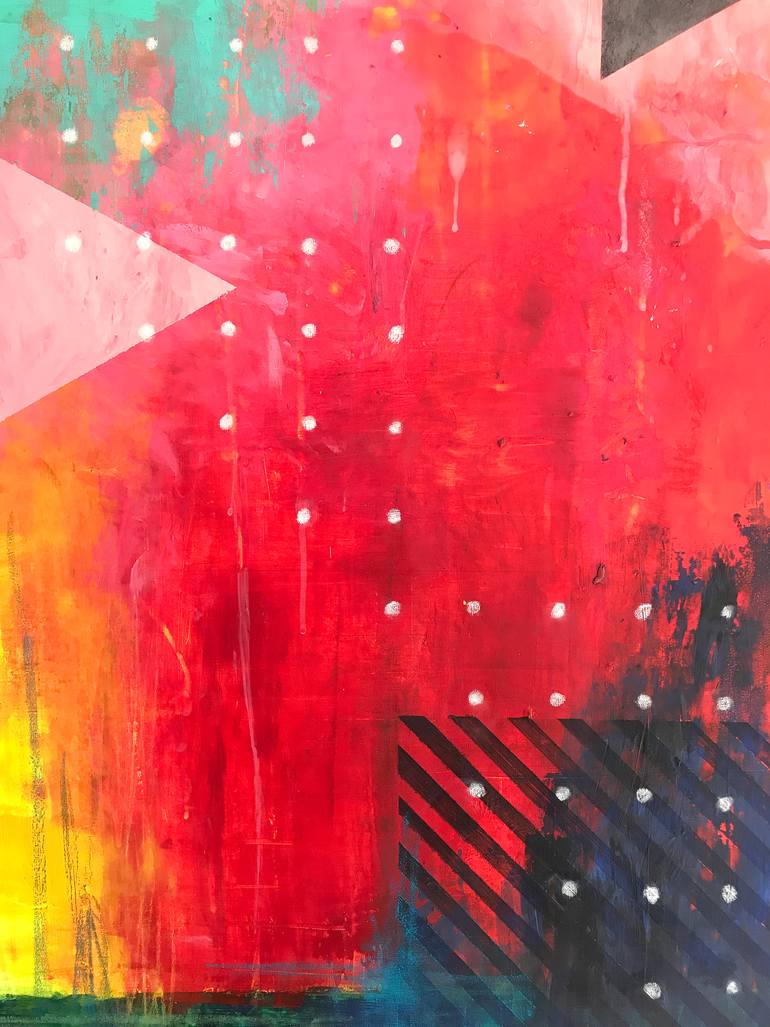 Original Abstract Expressionism Abstract Painting by Liesbeth Willaert