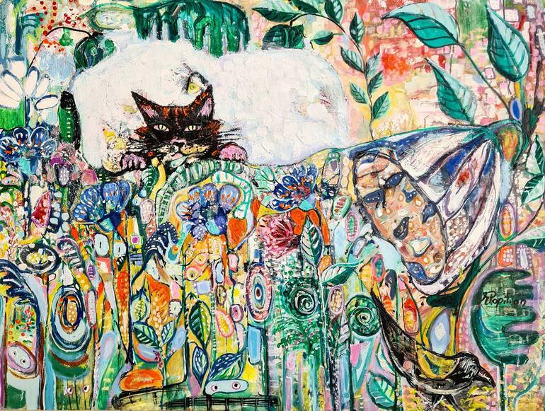 The Chase Painting by Evelina Popilian | Saatchi Art