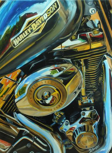 Print of Fine Art Motorbike Paintings by Danielle Sanders