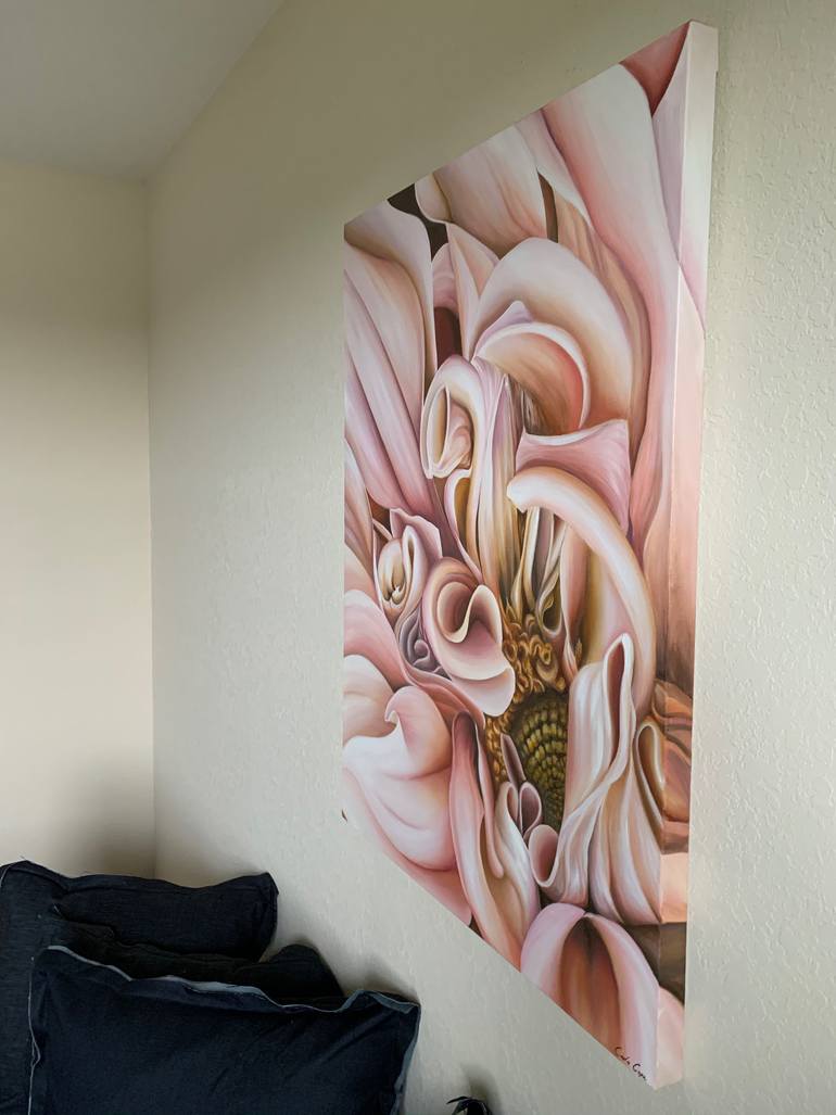 Original Abstract Floral Painting by Carla Cope