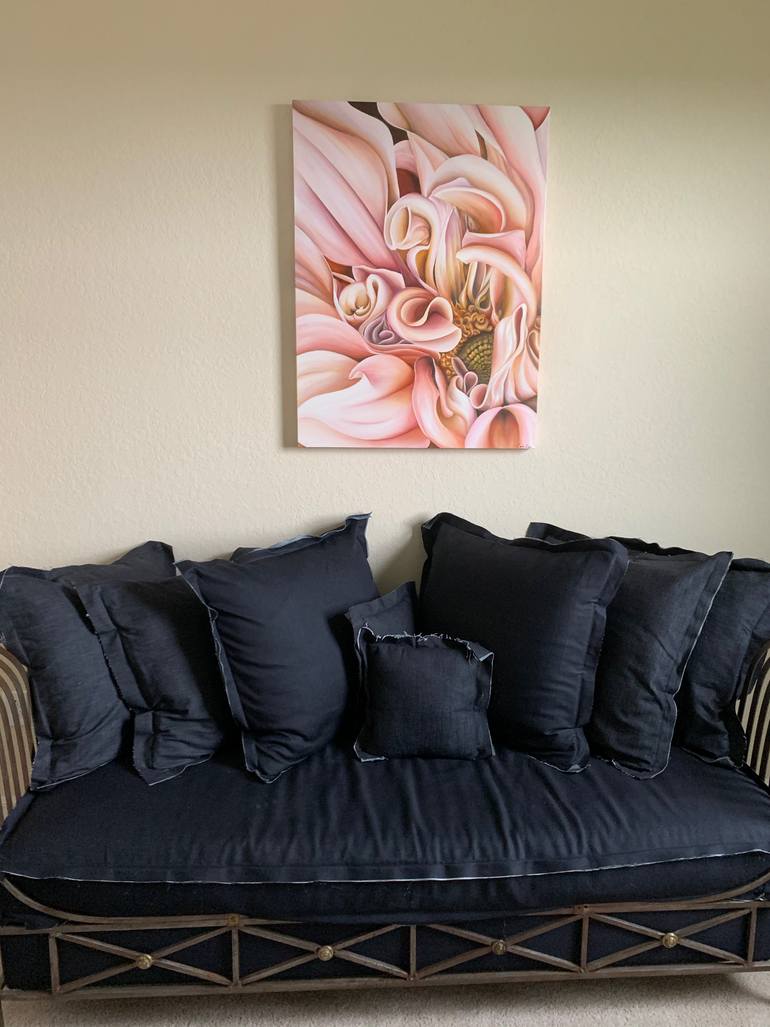Original Abstract Floral Painting by Carla Cope