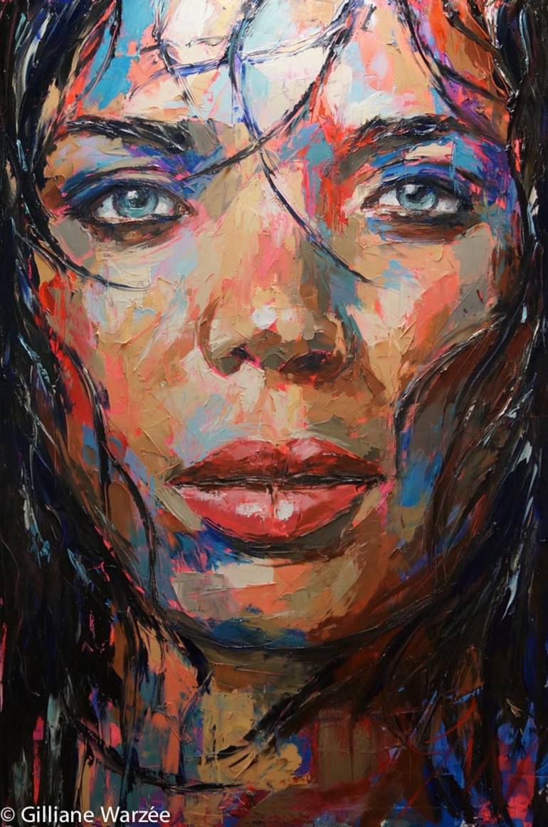 Gabrielle Painting by Gilliane Warzée | Saatchi Art