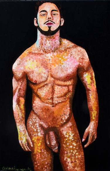Original Pop Art Nude Paintings by Christos Anastasopoulos