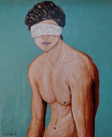 Original Abstract Nude Paintings by Christos Anastasopoulos