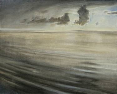 SILVER OF THR SEA oil landscape painting seascape on canvas ocean impressionism realism thumb