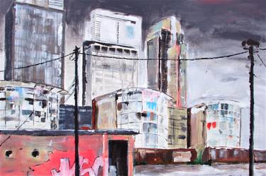 Original Abstract Expressionism Architecture Paintings by Jo Forest