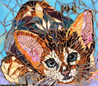 Original Cats Collage by Anne Bedel