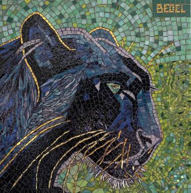 Saatchi Art Artist Anne Bedel; Collage, “Black panther” #art
