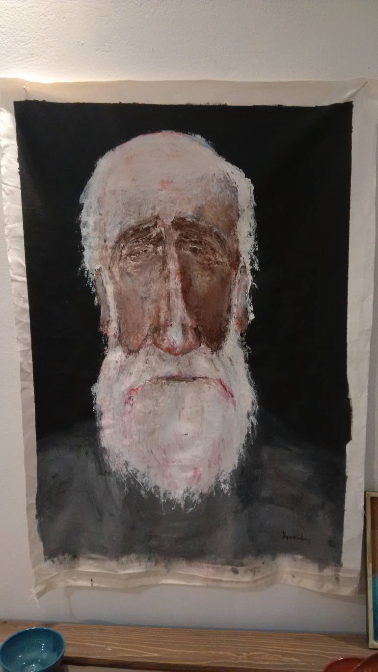 Original Portrait Painting by Haris Papadakis