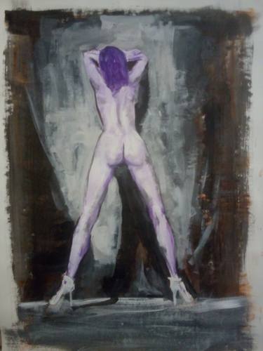 Original Nude Painting by Haris Papadakis