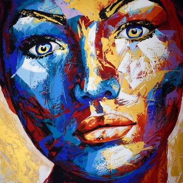 Original Abstract Portrait Paintings by Eugen Dick