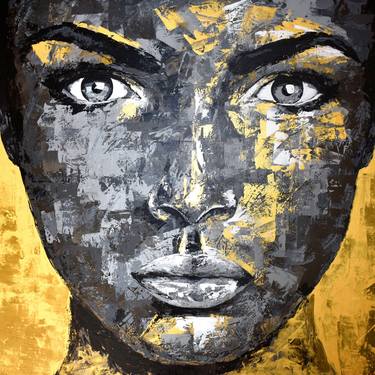 Original Portraiture Abstract Paintings by Eugen Dick