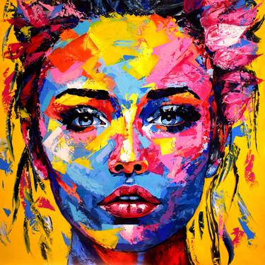 Original Abstract People Paintings by Eugen Dick